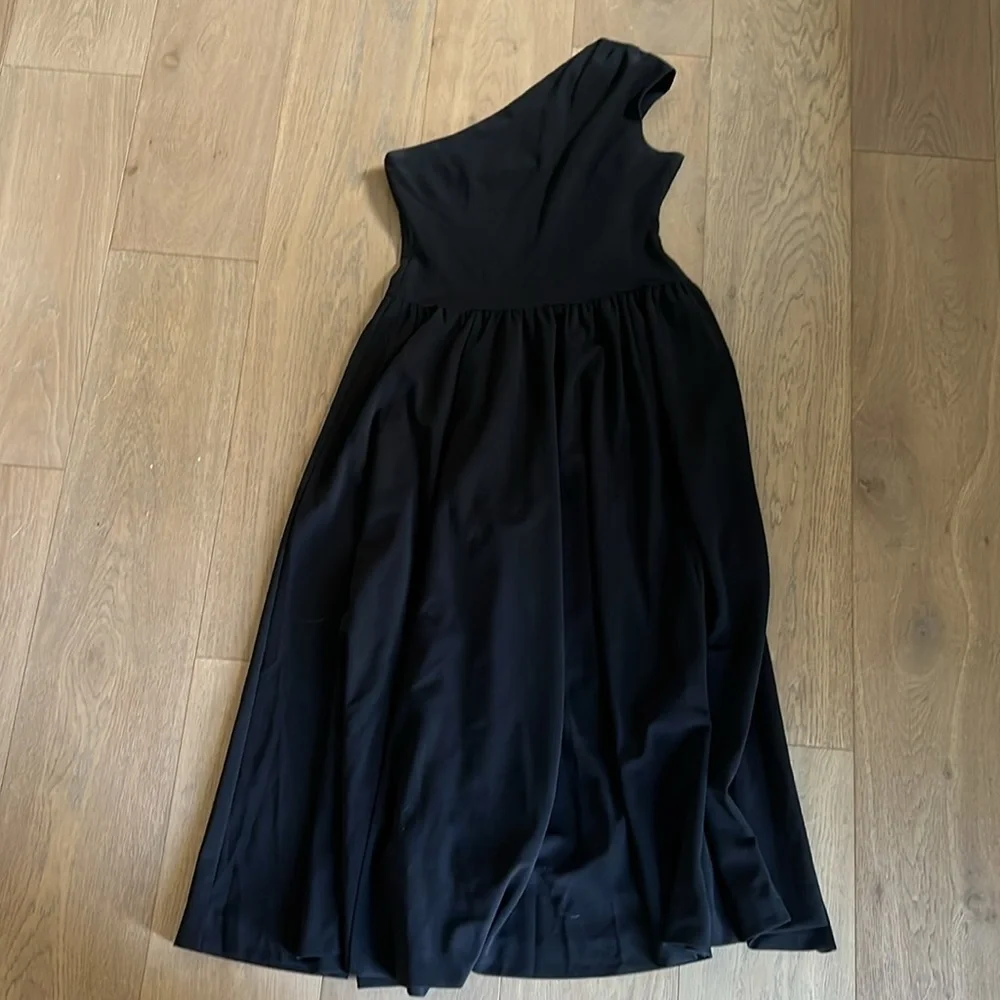 Reformation Black One Shoulder Dress - Picture 2 of 3